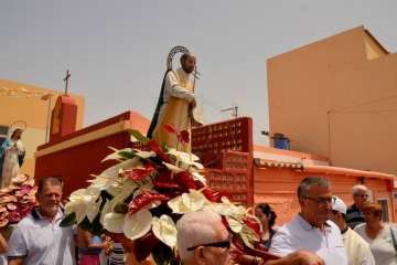 San Ignacio de Loyola se despide de sus fiestas en La Majadilla-Telde (Foto Francisco Javier Santana)